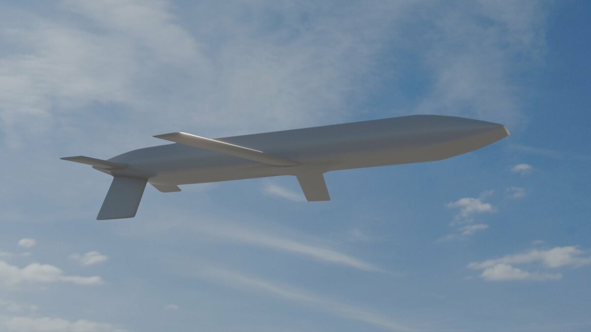 AGM-181 LRSO 視覺渲染圖。圖：翻攝自 X《极光》