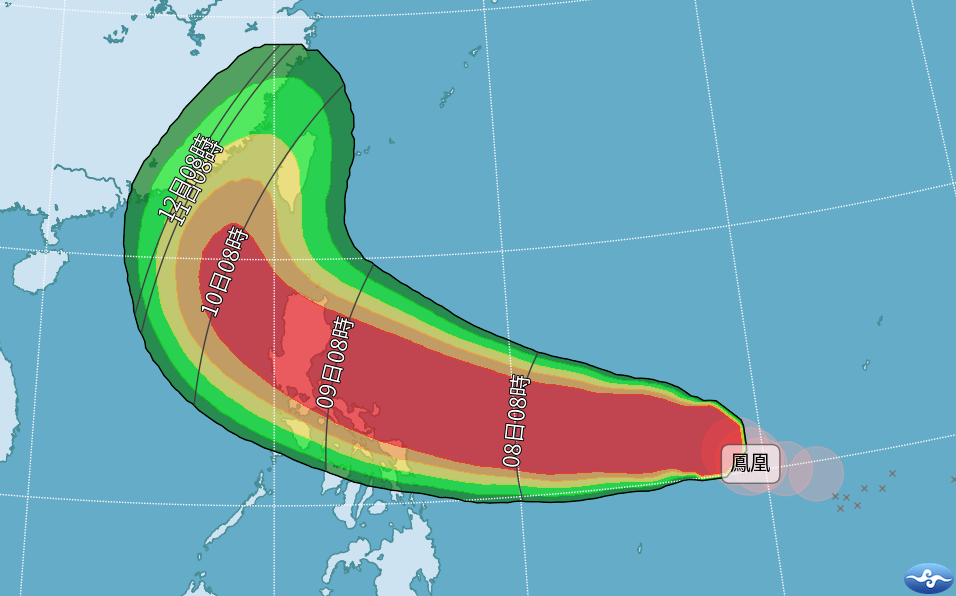 58年來首見?鳳凰穿越台灣將挑戰「最晚登陸颱風」歷史紀錄