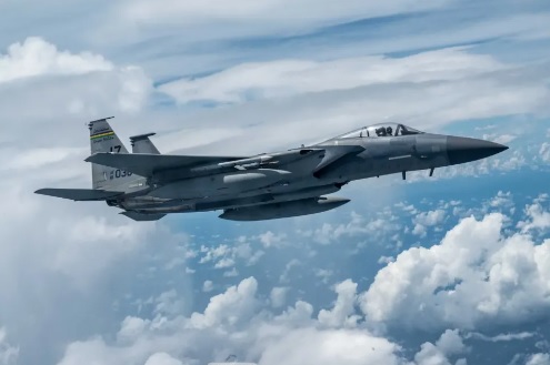 美國的 F-15EX 戰機。 圖：翻攝自 騰訊網 雲霄武堂 