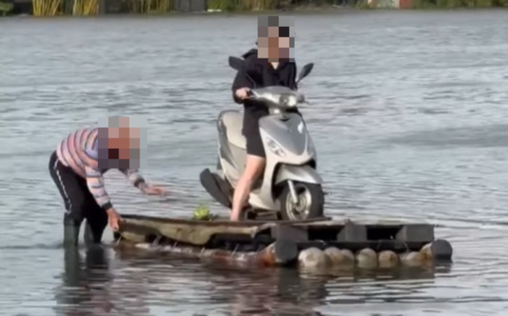 「乘竹筏」趕上班!宜蘭護理師身分曝光 網:超感動