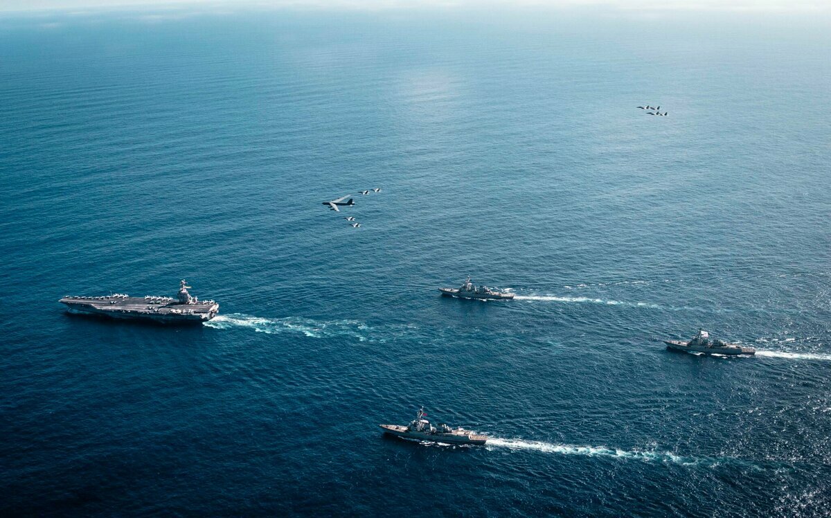 美軍「南方之矛」反毒行動 「福特號」航艦16日抵達加勒比海