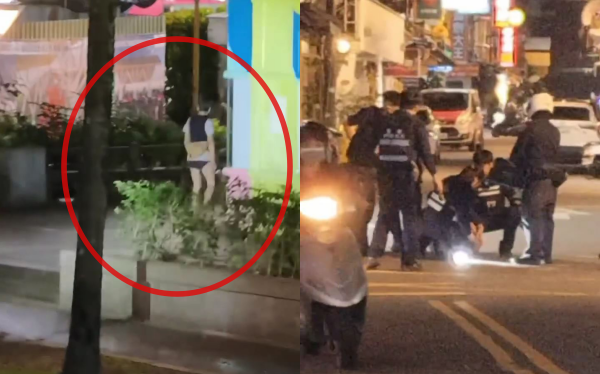 羅東夜市女子持刀揮舞嚇壞民眾!警方電擊槍制伏送醫