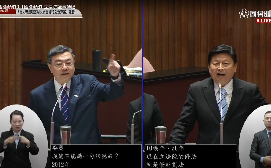 說「全面迎戰」真的戰! 卓榮泰、傅崐萁國會激動互嗆