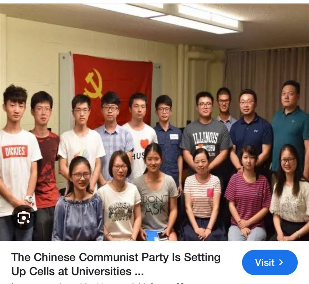  有多名網友爆料稱，一群中國留學生在美國組成「共產主義團體」，並在社群上宣誓效忠中國共產黨，引發美國輿論強烈反彈。 圖:翻攝自X帳號@margueritte_T 