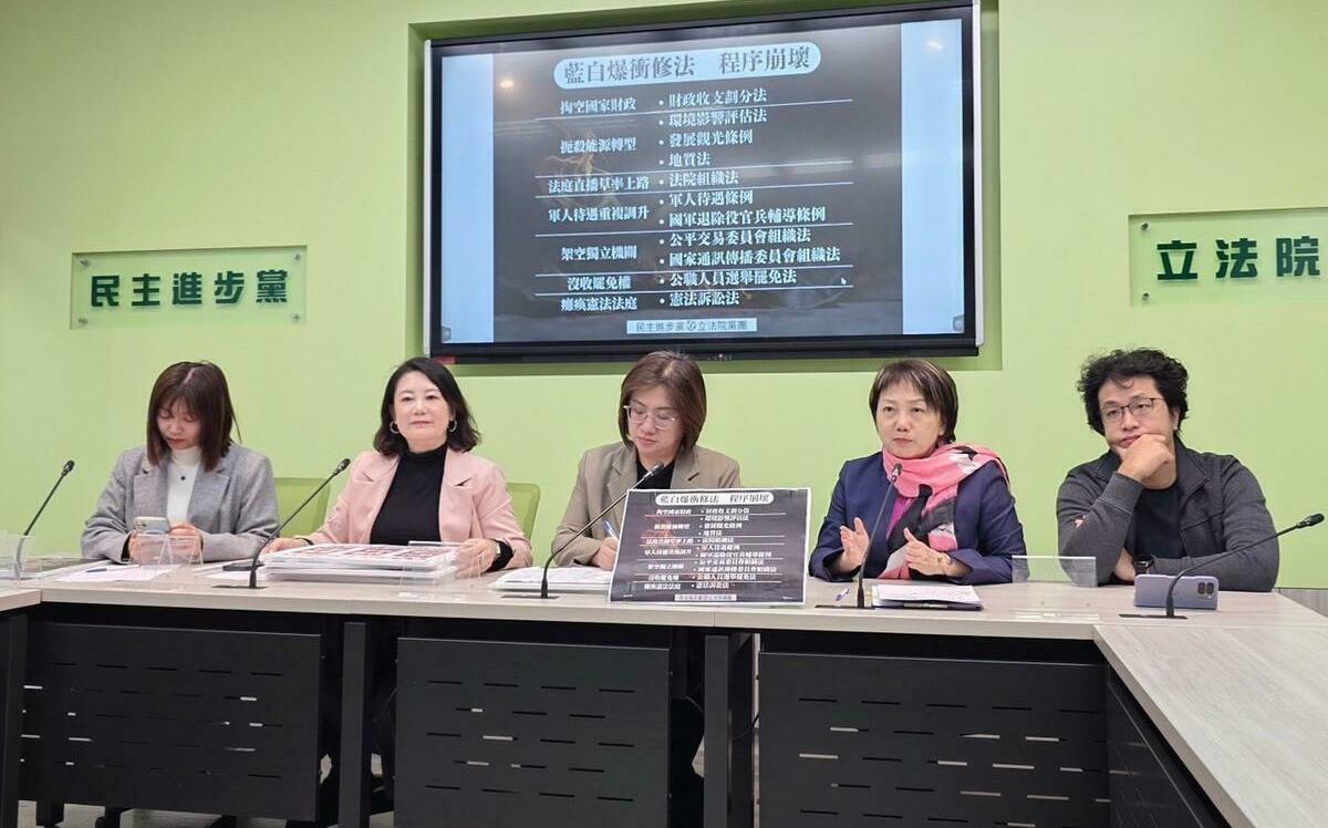 財劃法再遭藍白強度關山   綠黨團預告「三法案」將故態復萌 
