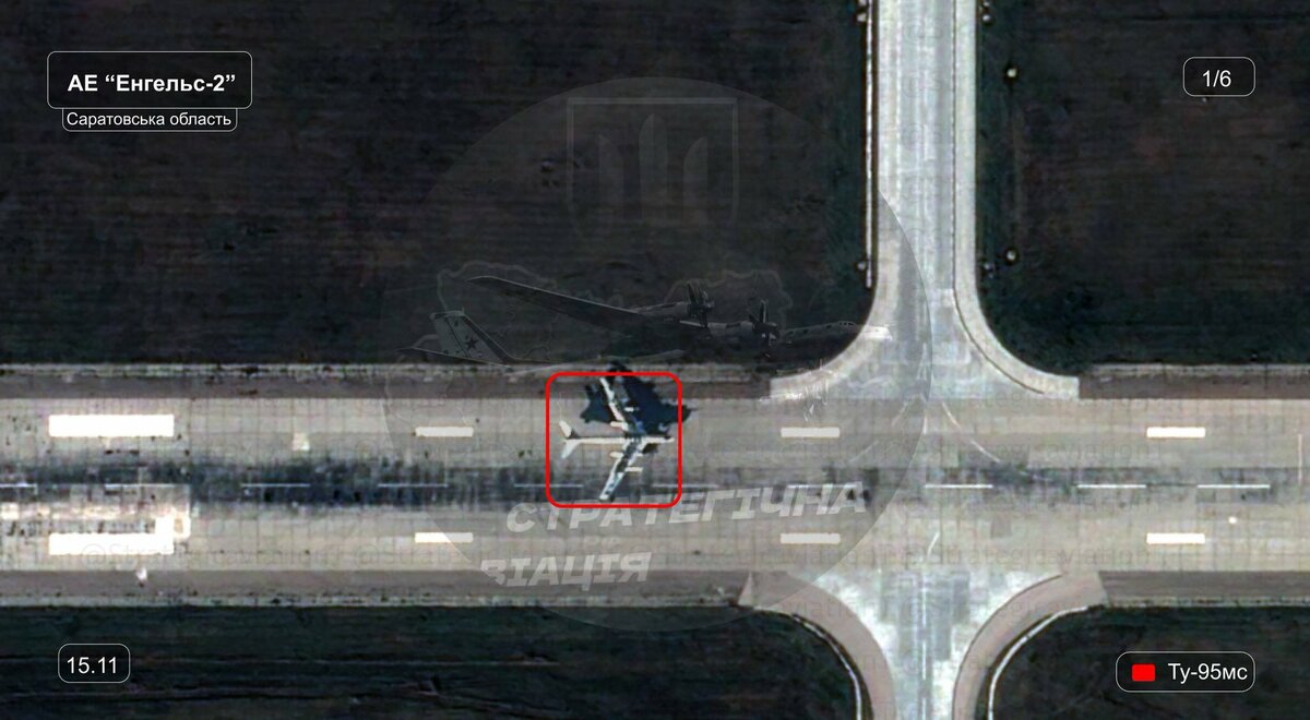 甚至有來自俄羅斯遠東「烏蘭卡」與北極圈附近「奧倫雅」基地的 Tu-95 陸續飛抵恩格斯裝載物資後再飛返原基地。 圖：翻攝自 X 