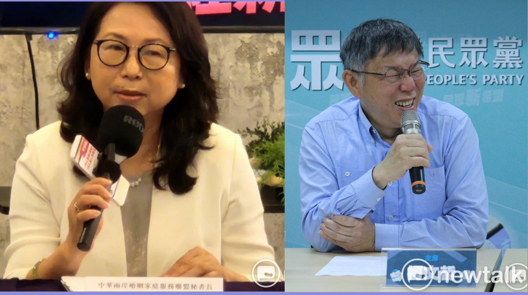  檢調查出，徐春鶯涉受中方滲透來源指示、資助，為黃珊珊、柯文哲站台造勢，違反反滲透法，吳靜怡直言，柯文哲到底是被染紅、被養紅，還是只是想紅？。 圖：黃建豪/ 攝、周煊惠/攝（新頭殼合成） 
