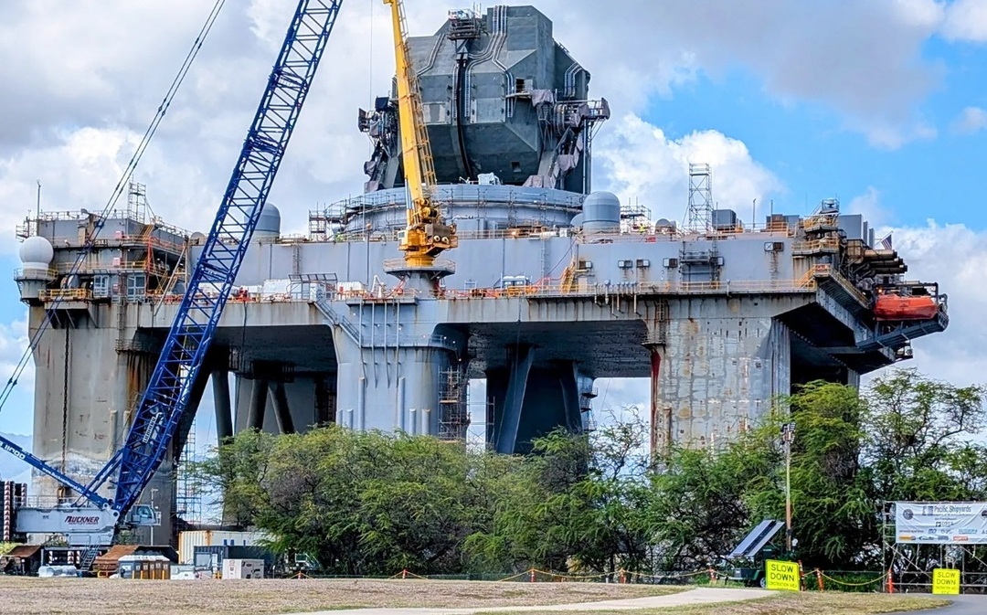 美國海基X波段雷達SBX-1「露出真面目」 宛如《星際大戰》帝國超級武器
