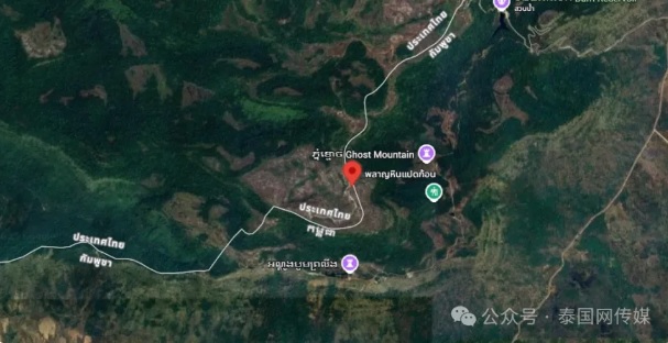  柬埔寨方面指控泰國在邊境地區連續兩日開火，強調柬埔寨軍方並未採取任何還擊行動。圖為泰柬邊境地圖。 圖：翻攝自 騰訊網 直新聞 