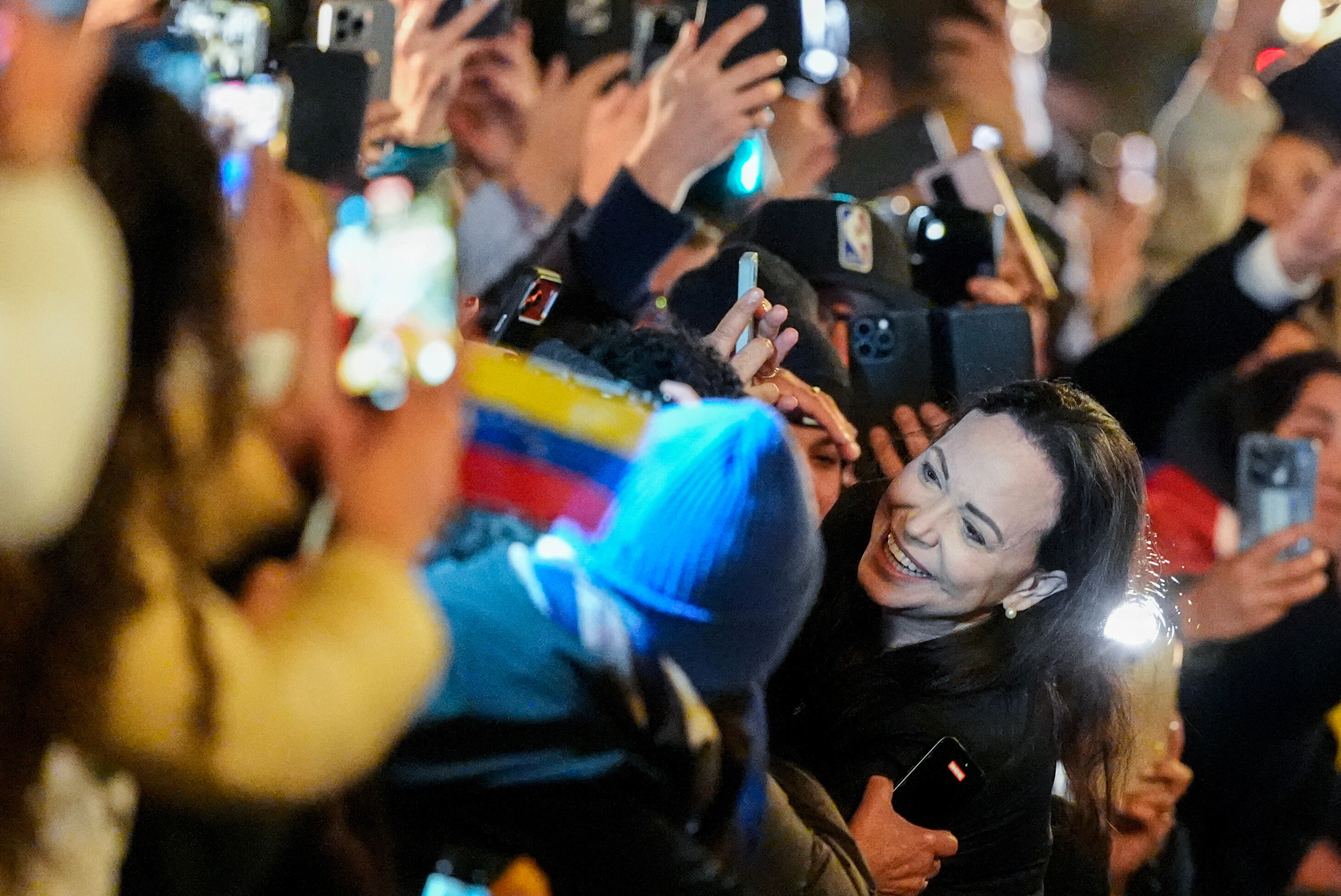  委內瑞拉反對派領袖馬查多（Maria Corina Machado）今（11）日於挪威公開現身。 圖：達志影像／美聯社 
