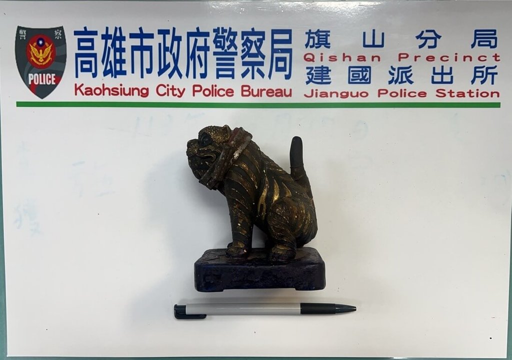 高雄旗山天后宮金虎爺神像失竊 警方1小時逮人