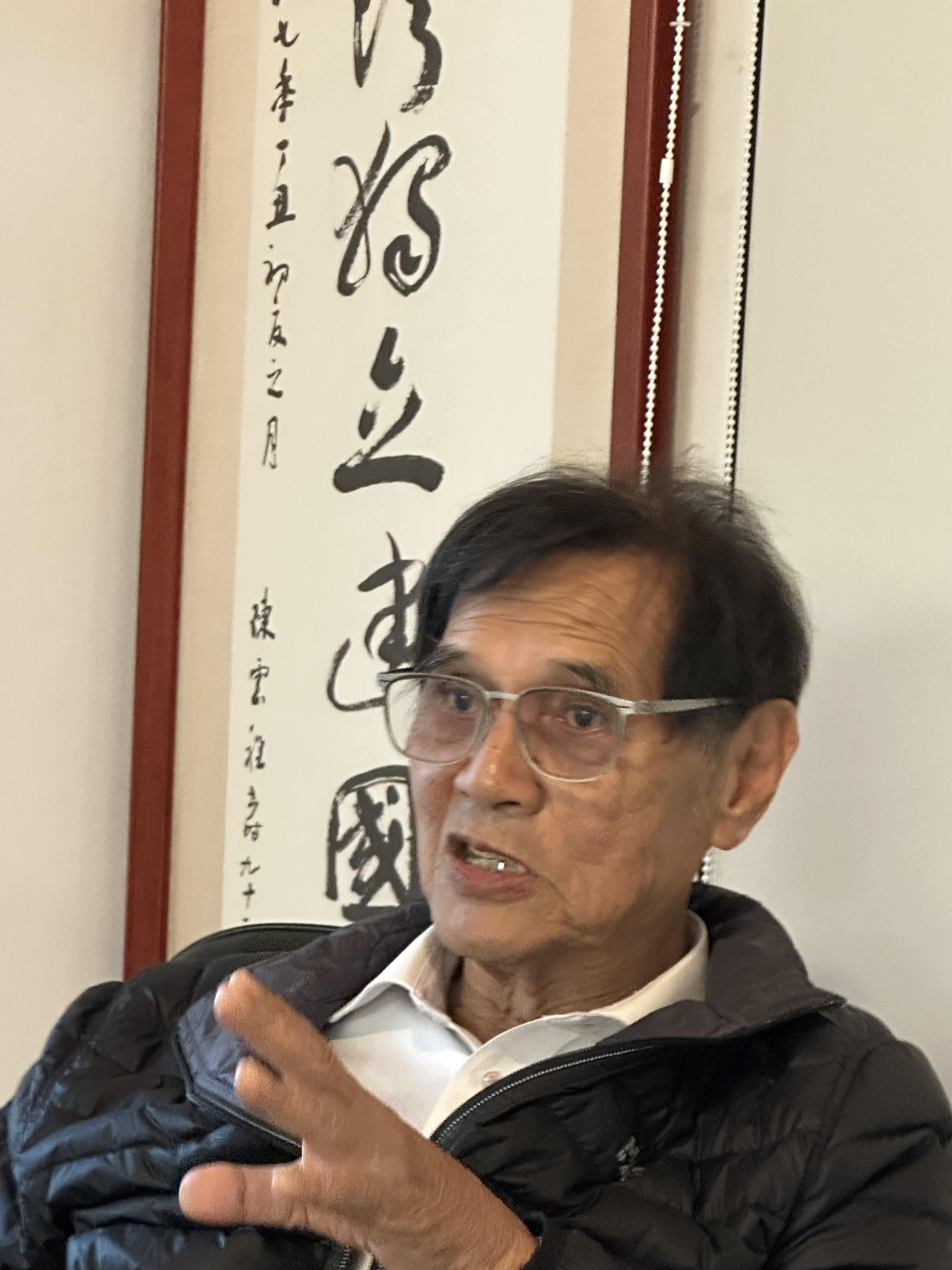  台獨聯盟主席陳南天接受新頭殼專訪。 圖：朱蒲青/攝 