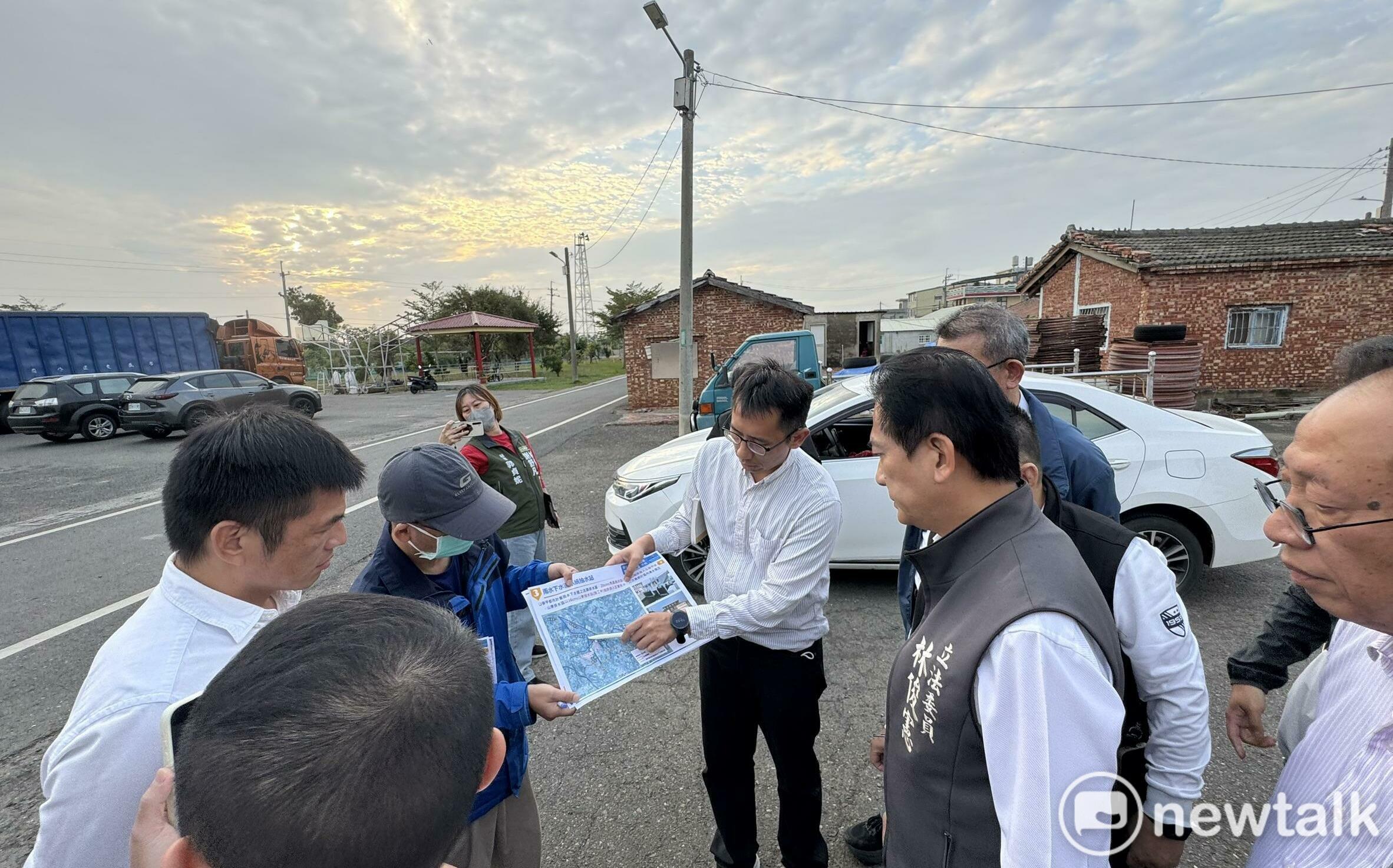 林俊憲會勘學甲排水整治 為大台南未來治水超前部署