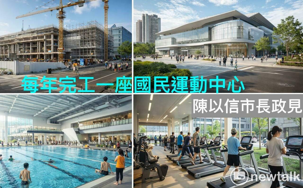 台南運動中心數量六都墊底 陳以信:我當市長每年完工一座