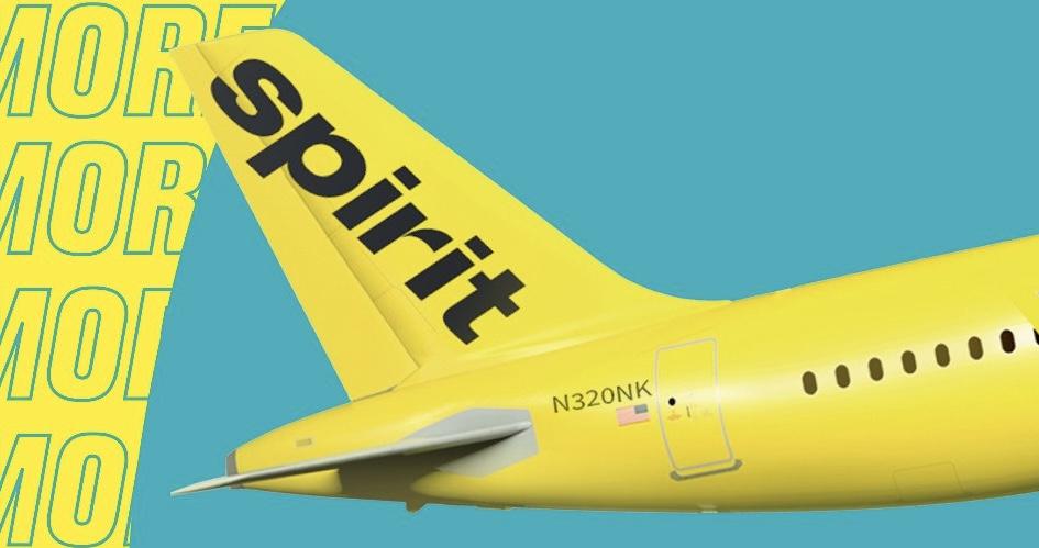  精神航空（Spirit Airlines）今年8月再度申請第11章破產，這是他們今年第二次聲請破產。 圖：翻攝自 Spirit Airlines 