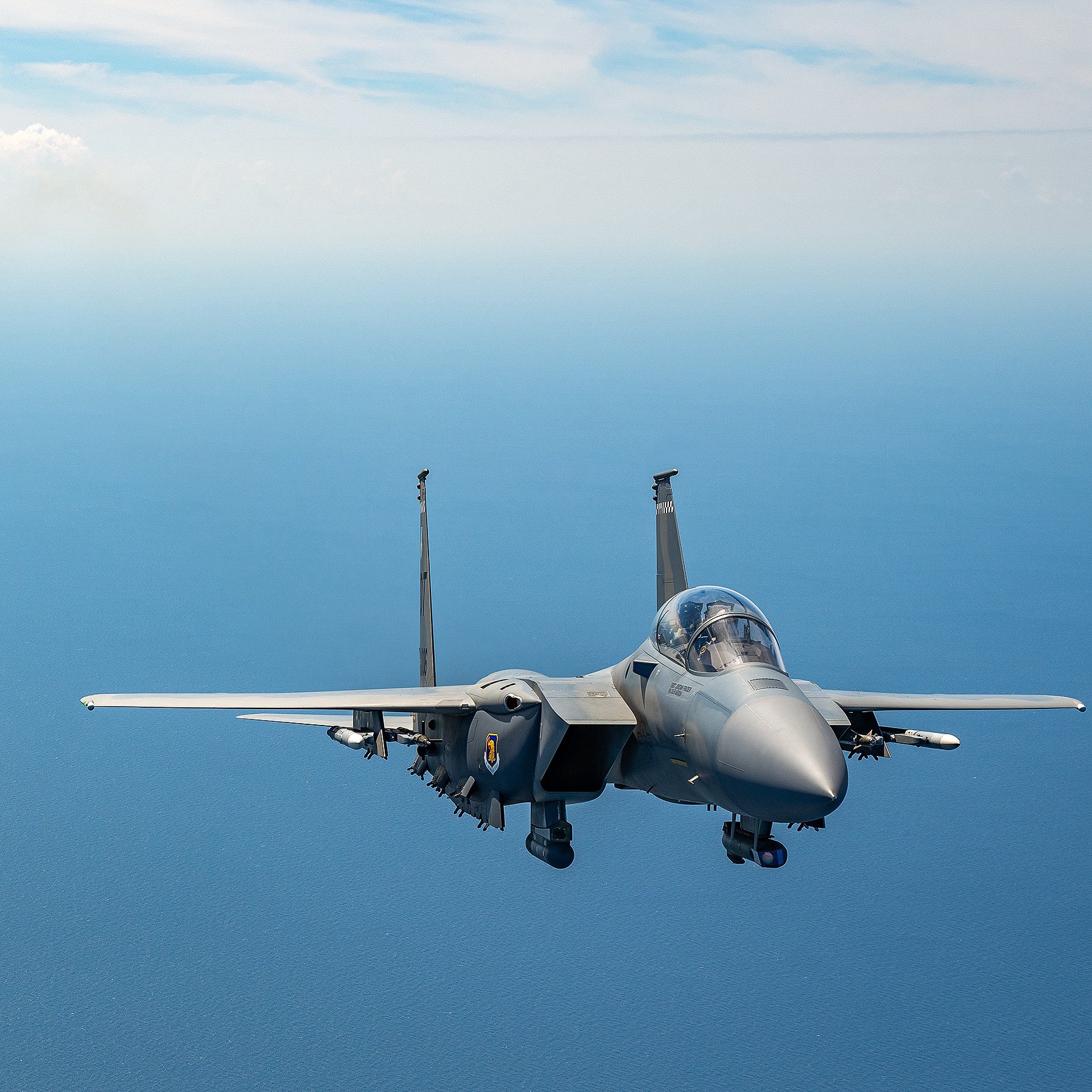 F‑15IA 為美軍 F‑15EX 戰機的衍生型號。圖為F‑15EX。 圖:翻攝自X帳號@kadonkey