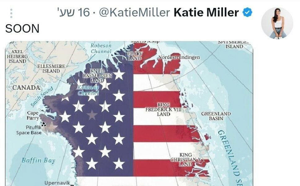 川普再提「需要」格陵蘭! 幕僚妻貼這圖引1,200萬人瀏覽 美軍機直奔英基地