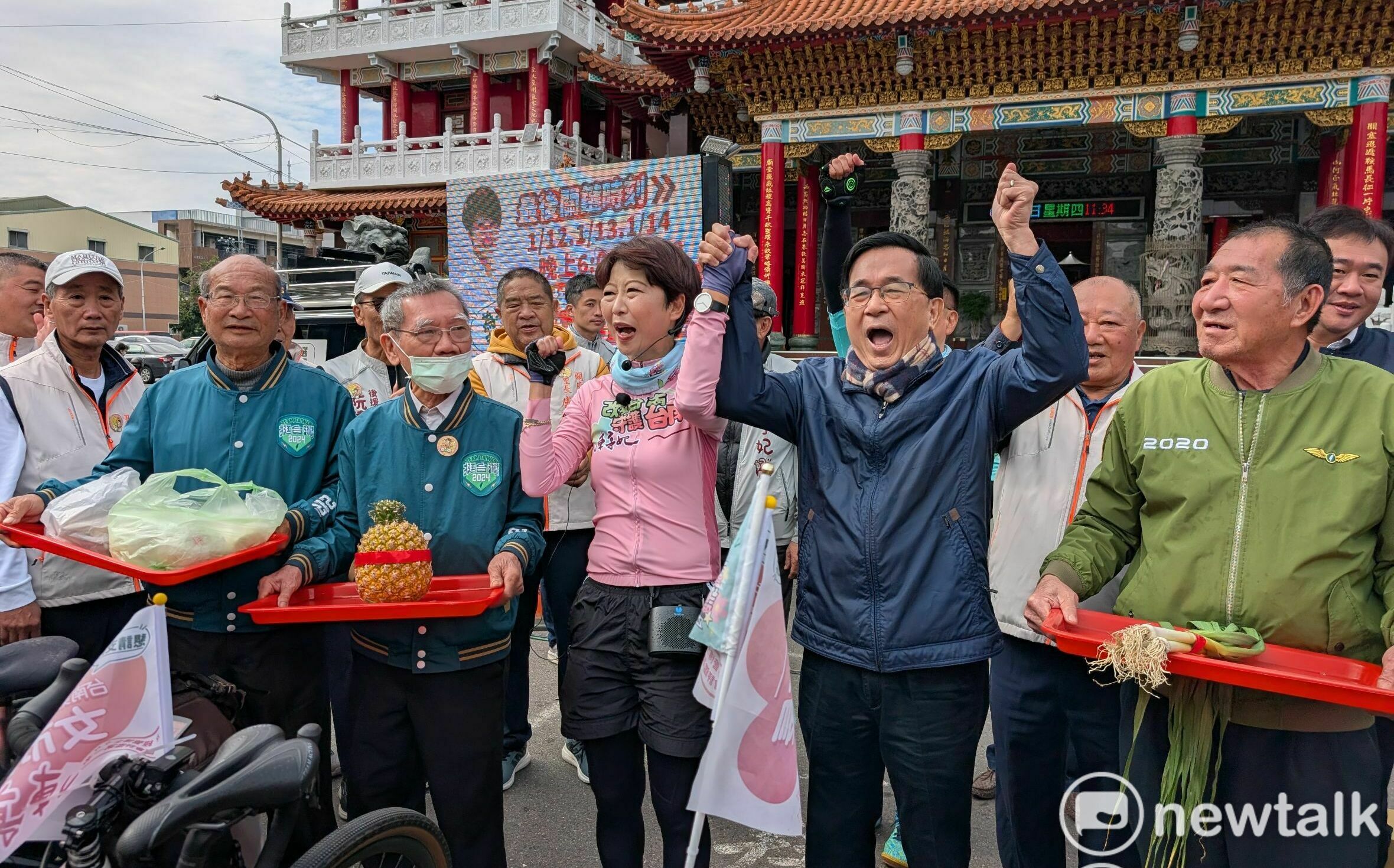 鐵馬行動關廟巧遇前總統陳水扁 扁:期待台南400年出第1位女市長
