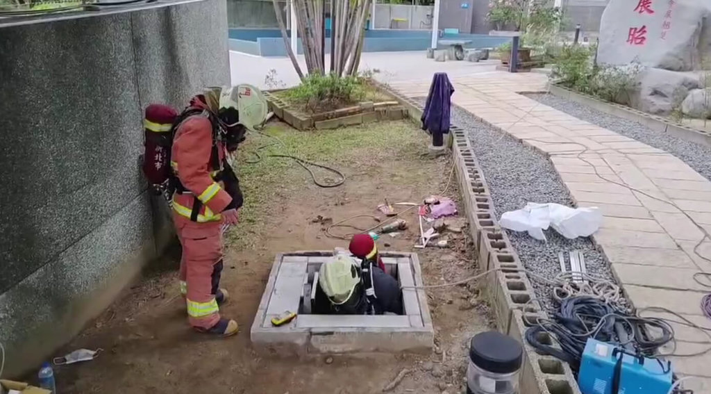 涵洞施工疑硫化氫中毒 員工癱倒、老闆救人昏厥