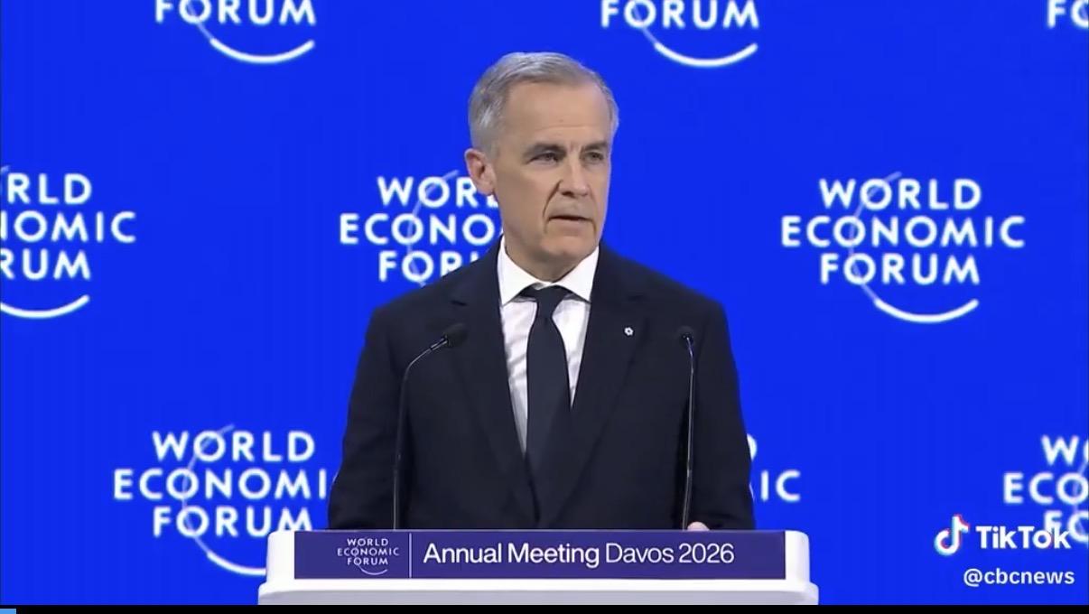  加拿大總理卡尼曾在達沃斯世界經濟論壇 （WEF）上公開批評川普。 圖：翻攝自 X 