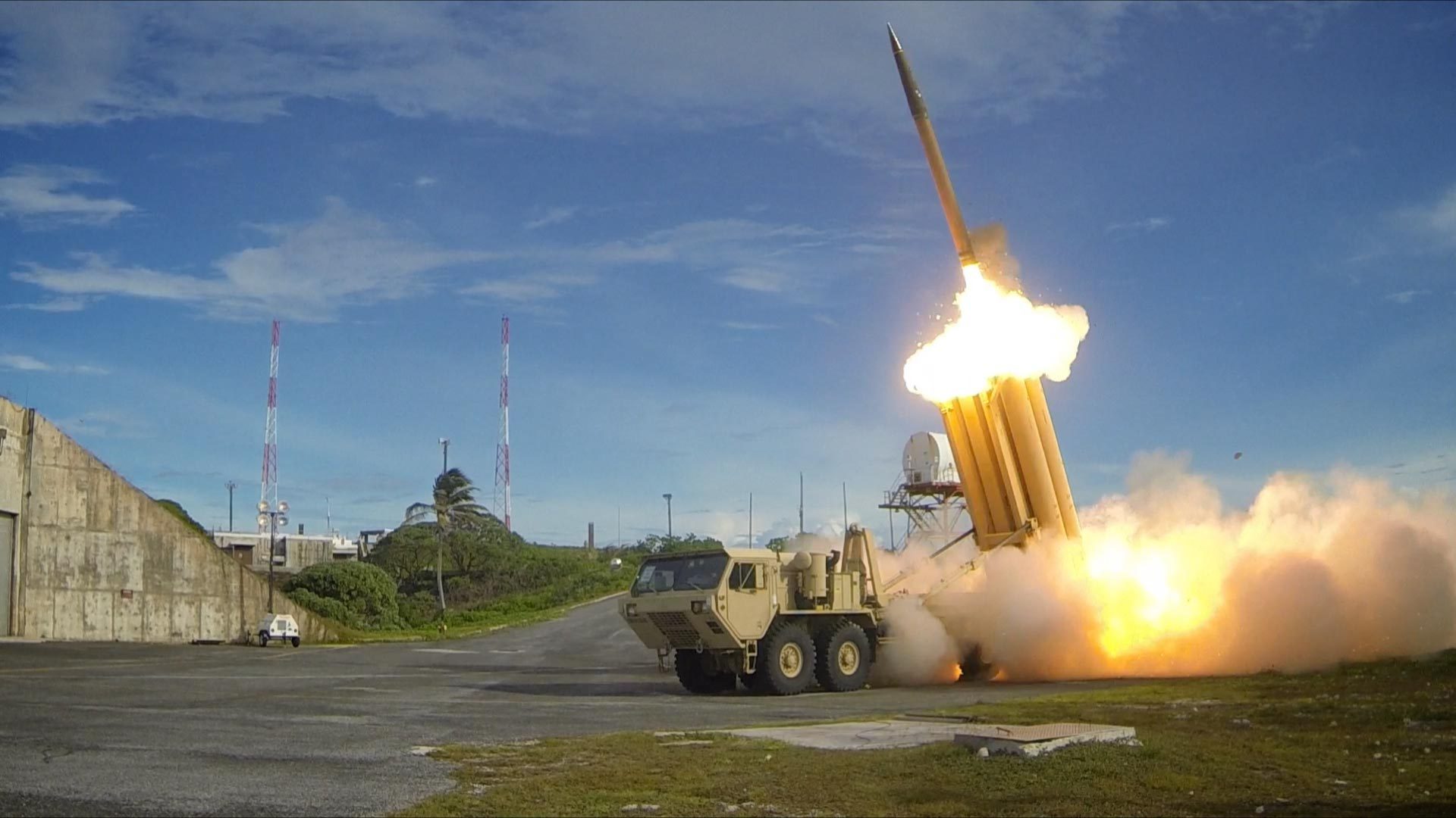  「薩德」（THAAD）飛彈防禦系統。 圖：翻攝自 X 