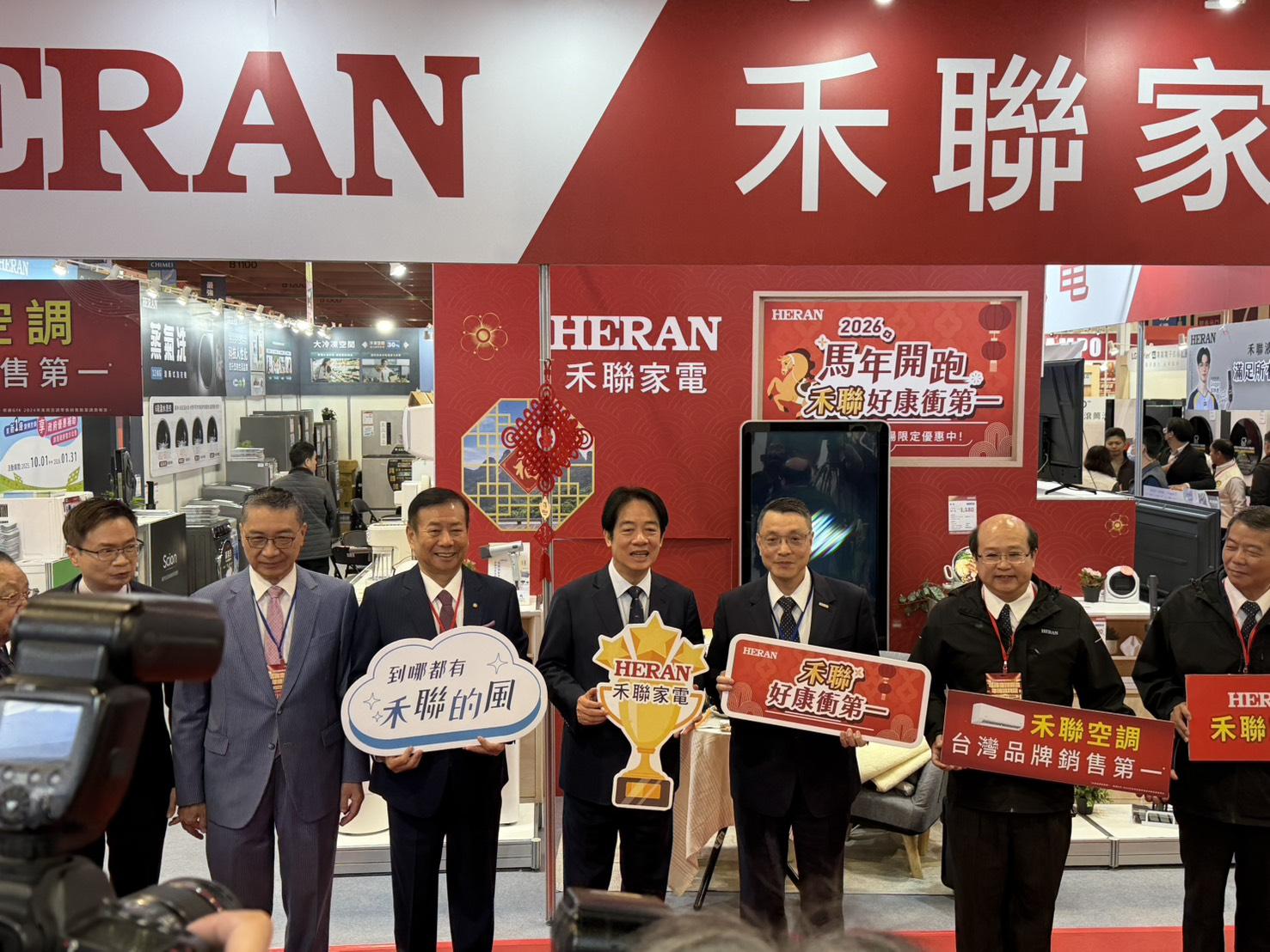  賴清德逛電器展。 圖：高逸帆／攝 