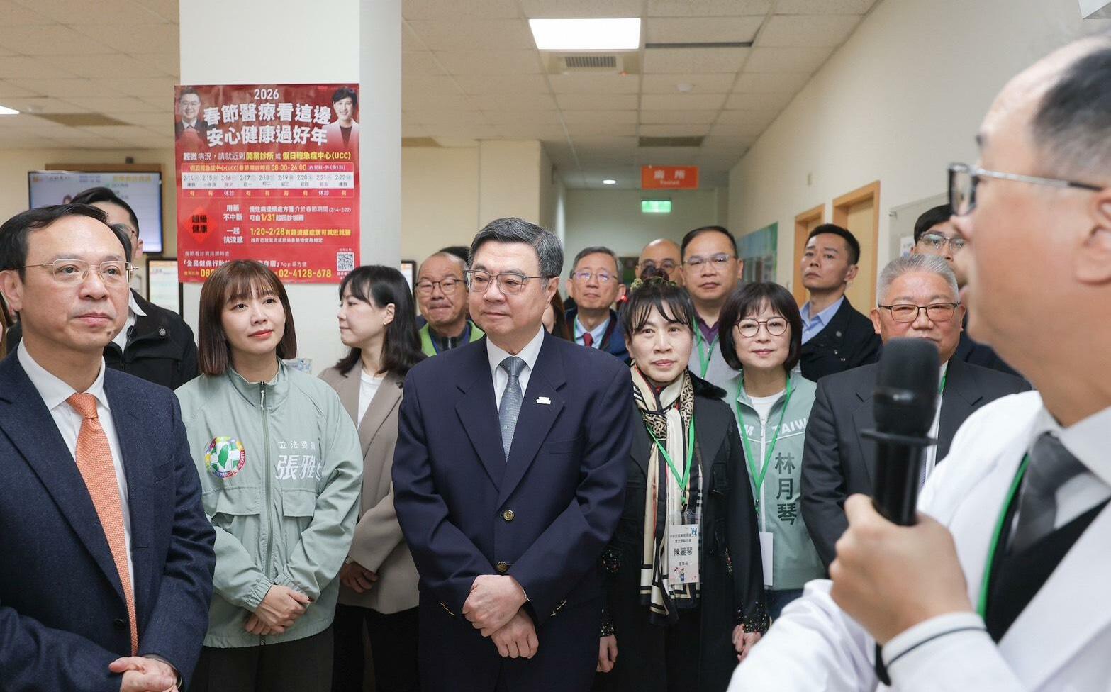 備戰春節急診高峰 卓榮泰今奔醫院視察:政府服務量能絕對提供到位