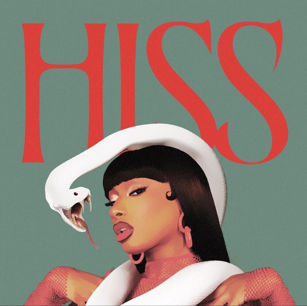 2024 年初，她的饒舌宿敵梅根·西·斯塔莉安（Megan Thee Stallion）推出單曲《Hiss》，迅速登上告示牌百大單曲榜冠軍。歌詞中提及「梅根法案」的隱喻，被解讀為影射米娜，因其丈夫肯尼斯·佩蒂是登記在案的性犯罪者。 圖:翻攝自X帳號@pvssytightt