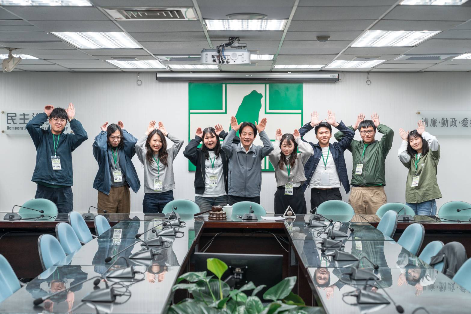  賴清德說，台灣經濟前景是好的。 圖：民進黨提供 