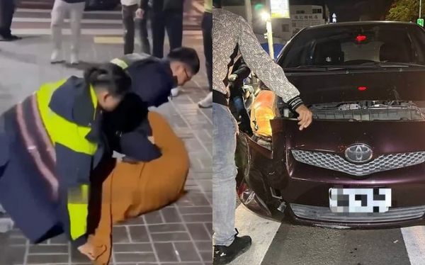 台中出家人撞車抗拒酒測!員警「大外割」壓制 引網熱議