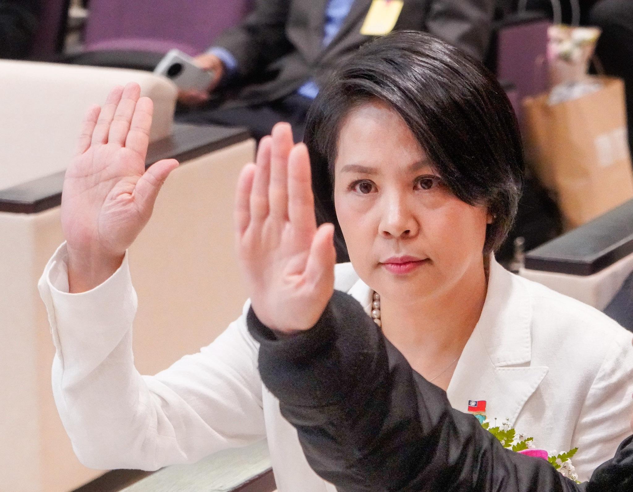  民眾黨遞補的不分區立委李貞秀因同時具有中國籍引發爭議。 圖：張良一/攝 