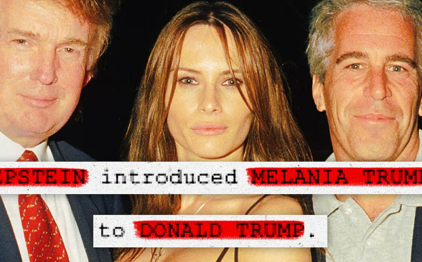 (影) 川普成「全美第一接盤俠」? 公開檔案曝梅蘭妮雅是艾普斯坦介紹的