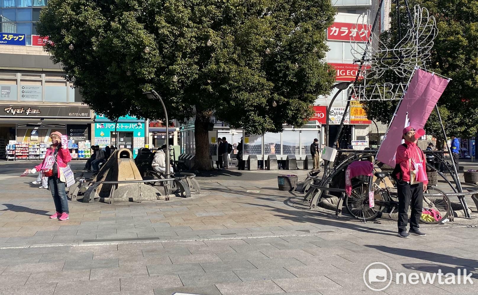  令和新選組在2024大躍進，但這次因為黨魁山本太郎生病無法登場，可能一席也不保。 圖：劉黎兒攝 
