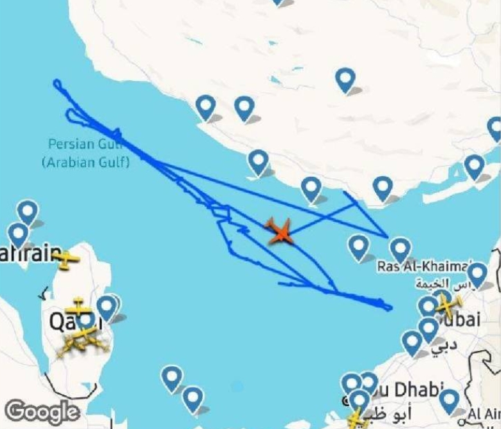  一架美國 P-8 海上巡邏偵察機近日闖入伊朗領空。伊朗空軍雖然近期頻頻對外發出強硬威脅，但並未對該機開火。 圖 : 翻攝自X / Eli Afriat 