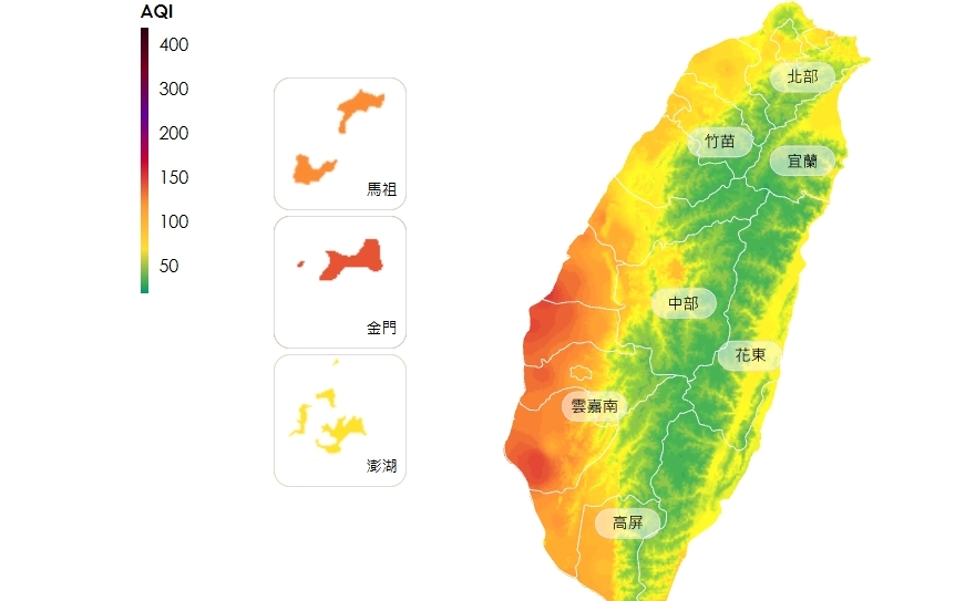 今各地多雲到晴早晚偏涼 西半部空品留意橘色提醒