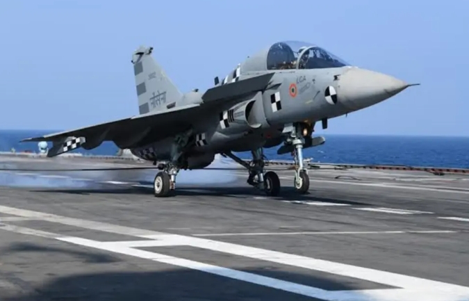  印度艦載版LCA光輝戰機。 圖 : 翻攝自河東三叔 