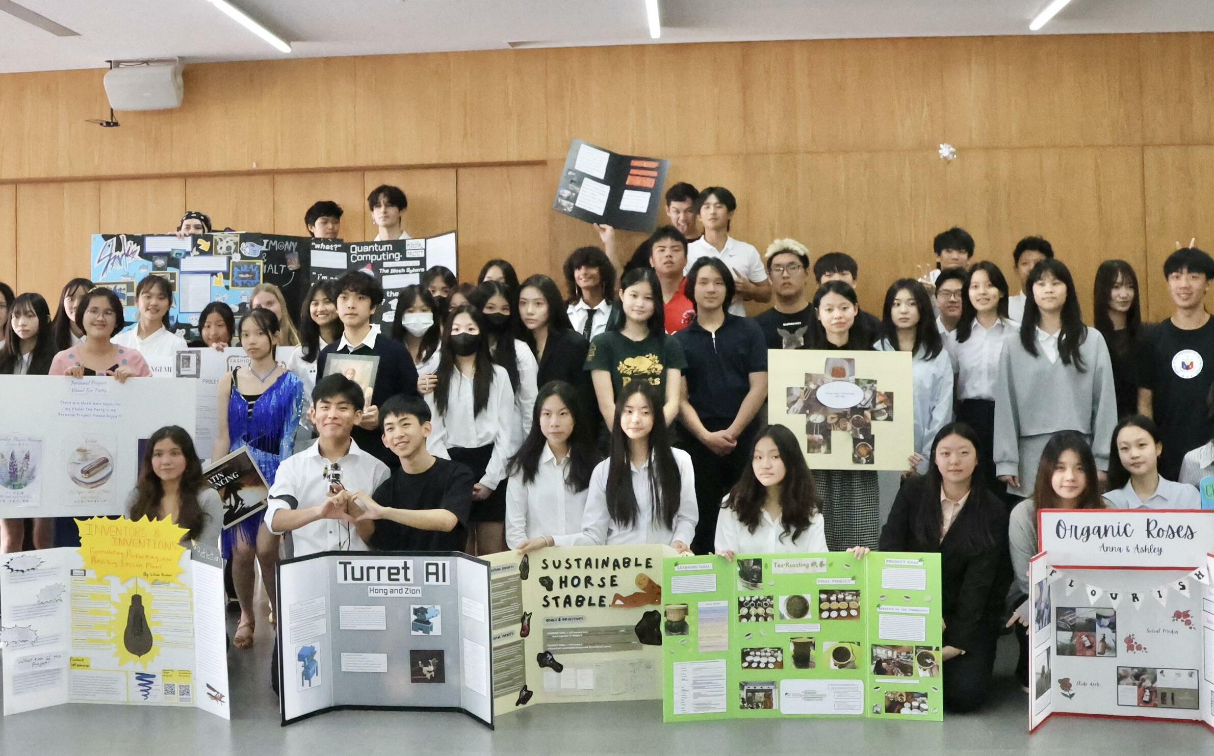 高雄美國學校「IB個人專案」展覽登場 10年級生挑戰自我翻轉學習想像