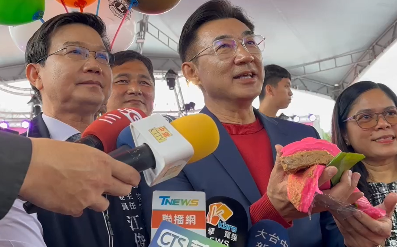 (影)出席新丁粄節被問選舉 江啟臣:再給黨主席一點時間