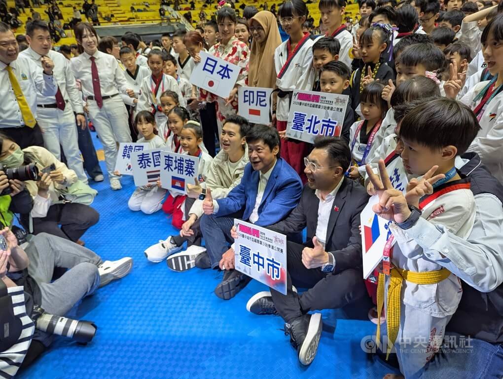 台中城市杯跆拳道賽登場 11國逾3300人競技