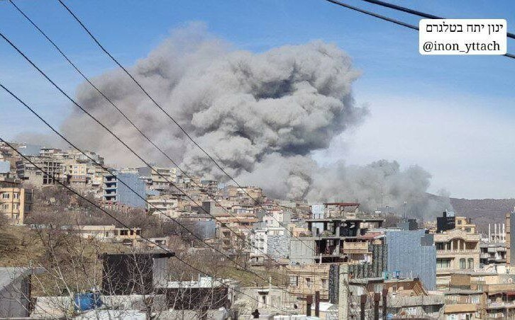 (影) 伊朗最大規模殉爆! 機場、彈藥庫連環爆 德黑蘭天降黑雨陷「末日景象」