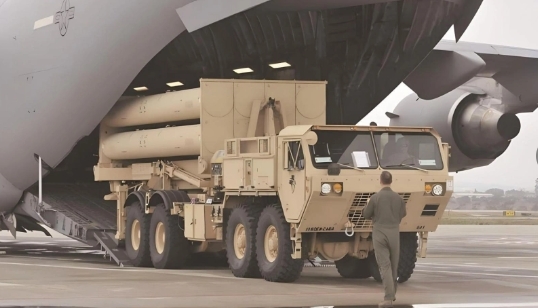 美軍「薩德」反導系統發射車。 圖 : 翻攝自介面新聞 