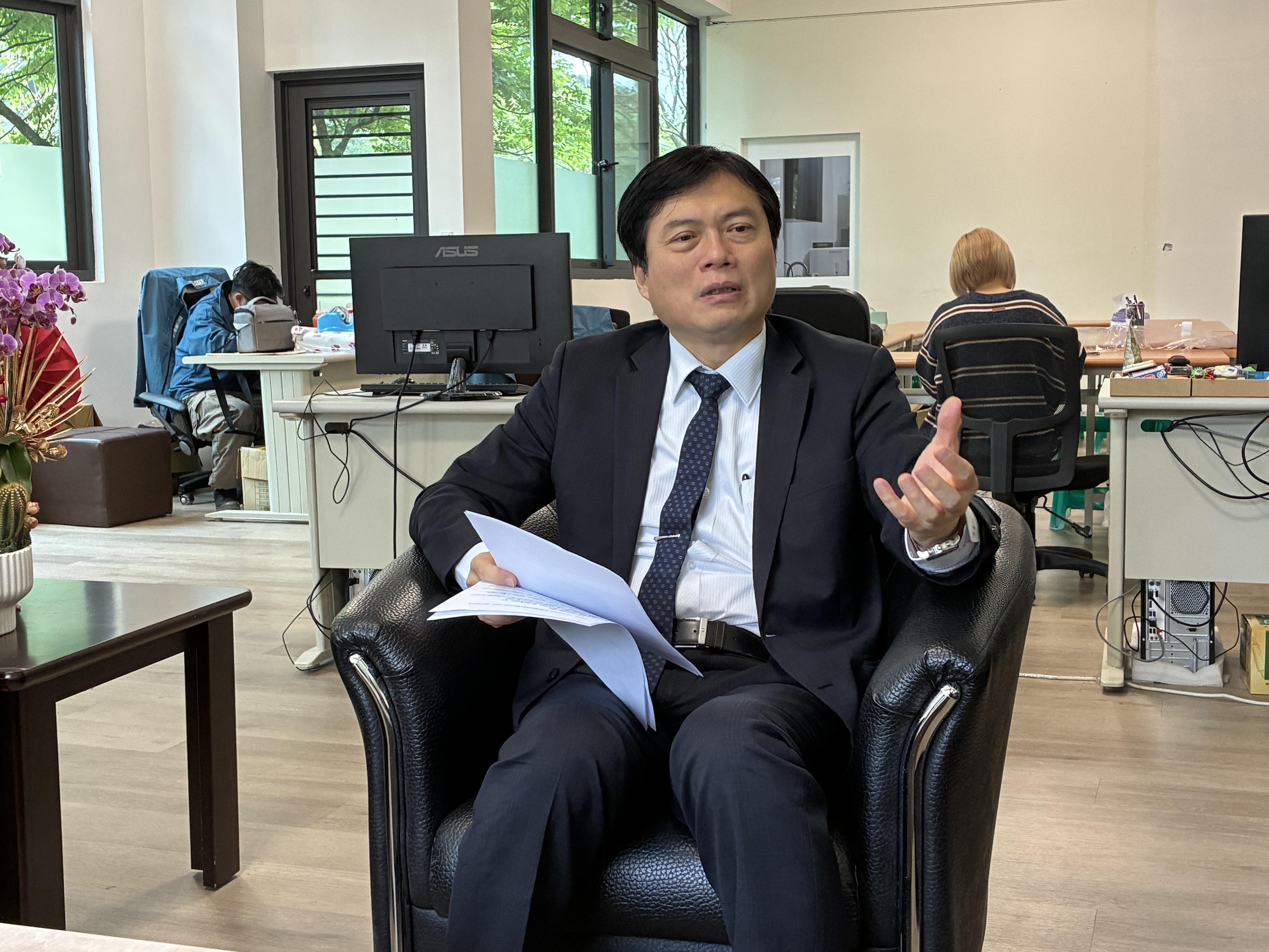 林國漳：宜蘭產業發展並非追求大型工廠進駐，而是追求科技研發、生技等類型產業。 圖：詹家威/攝 