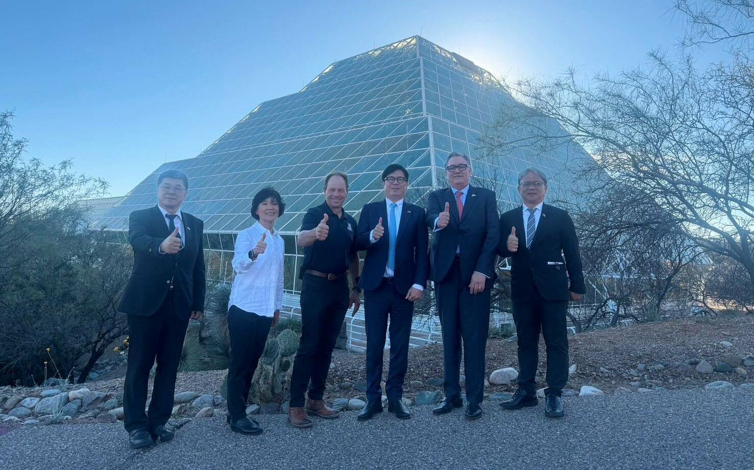 陳其邁參訪美國氣候變遷生態研究設施 加速落實淨零減碳