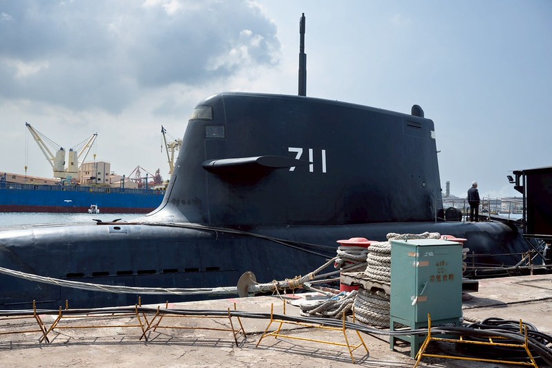  國造潛艦海鯤號 圖：總統府提供 