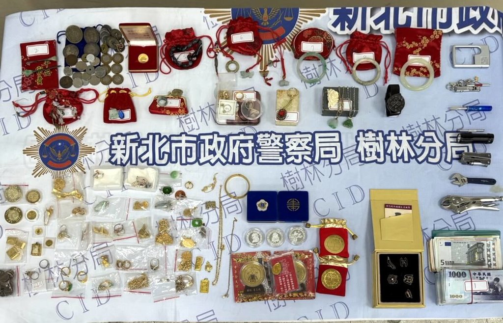 新北樹林住宅竊案損失逾300萬元 警拘提慣犯到案