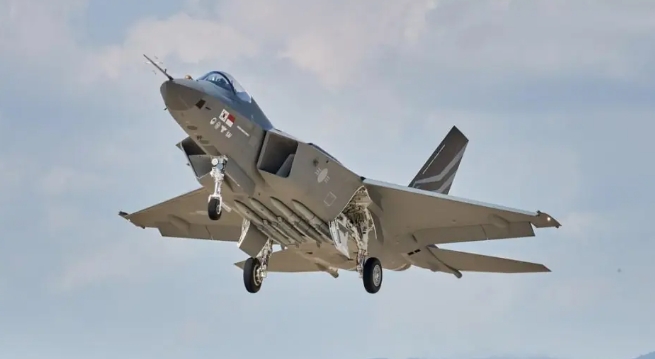  韓國自主研發的KF-21戰機。 圖 : 翻攝自軍武大V 