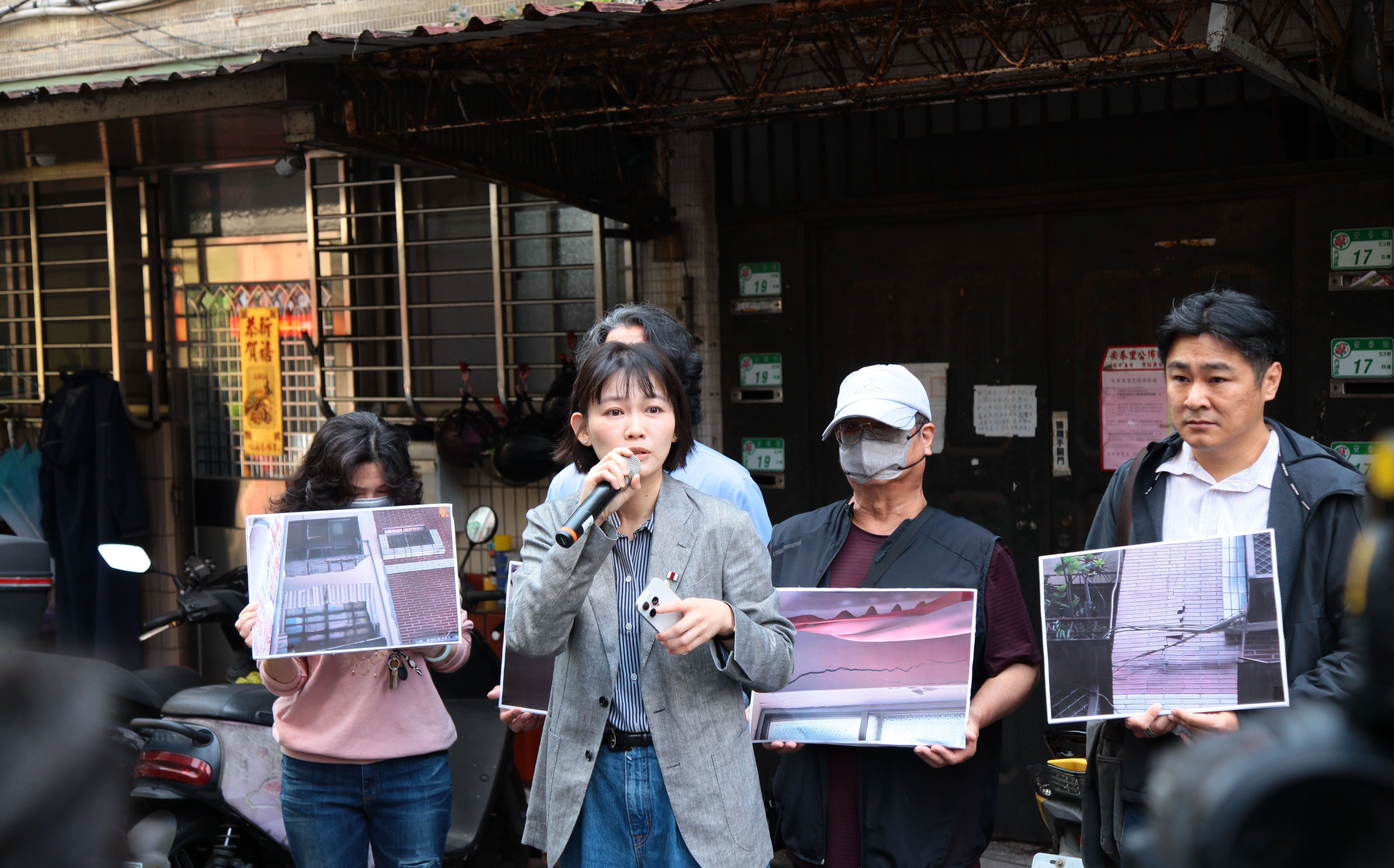 內湖安泰街驚現「手指寬」裂縫!吳欣岱揭內湖安泰街危樓:這不是個案