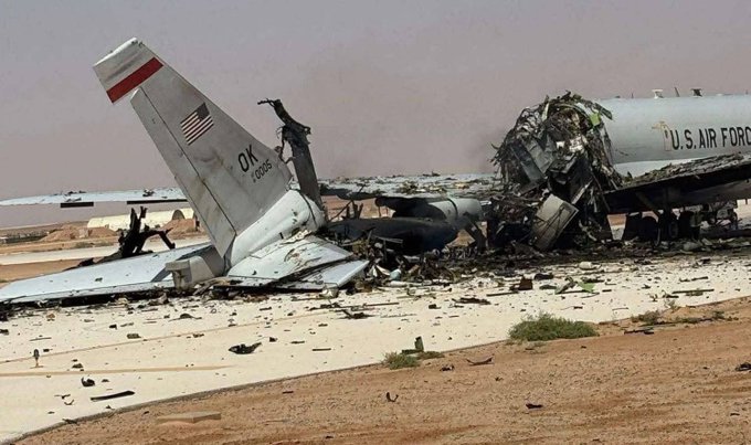 (影) 俄給衛星情報? 美E-3G預警機在沙遭伊導彈炸毀 全球僅15架難再產