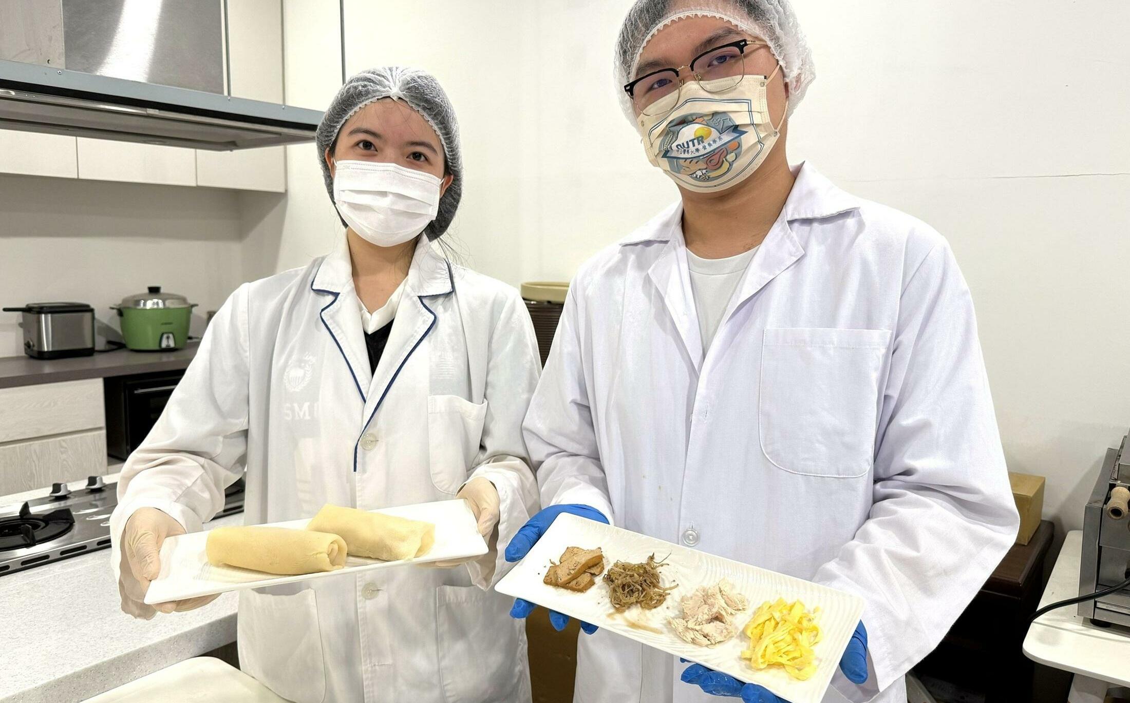 中山醫大研發「高纖低糖潤餅」 熱量砍半、營養翻倍