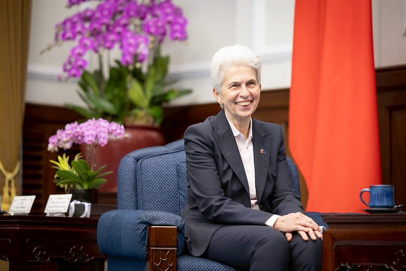 歐洲議會安全暨防衛委員會主席史琪曼（Marie-Agnes Strack-Zimmermann） 圖：總統府提供 
